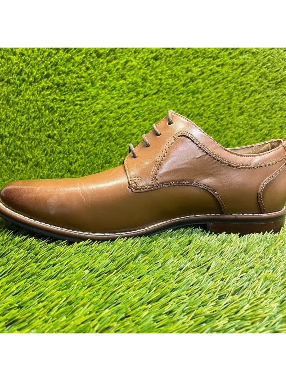 Nunn Bush Westwood Mens Size 10.5 Brown Classic Plain Toe Oxford Dress Shoes